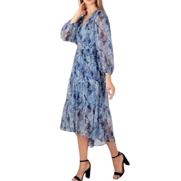 Joie Parisian paisley tiered chiffon Midi Dress - Picture 3 of 11